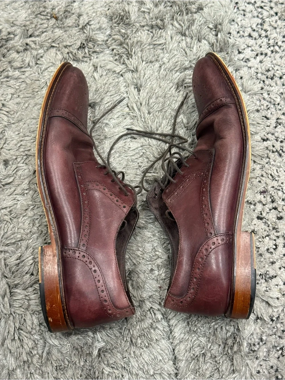 Joseph Abboud Cap Toe Leather Dress Oxfords 11M